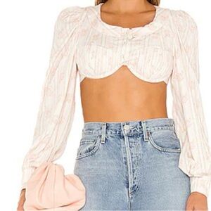 For Love and Lemons Carly Crop Top
